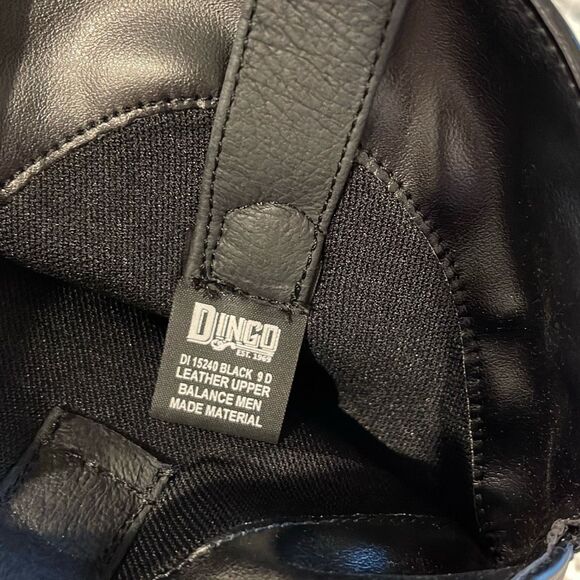 Dingo Mens Amsterdam Slouch Leather Western Cowboy Boots Black Size 9 NWT - Picture 7 of 9